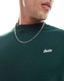 Pull&Bear STWD Sweatshirt In Bottle Green For Men -Pull&Bear Sales 207631160 4