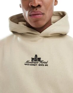 Pull&Bear Montreux Back Printed Hoodie In Beige For Men Neutral 9 Pull&Bear Montreux Back Printed Hoodie In Beige For Men Neutral -Pull&Bear Sales 207875888 3