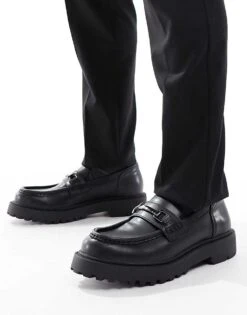 Pull&Bear Metal Trim Loafer In Black For Men -Pull&Bear Sales 207883670 1 black 1