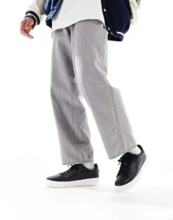 Pull&Bear Lace Up Contrast Sole Trainer In Black For Men -Pull&Bear Sales 207883679 3