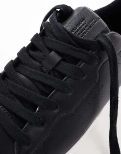 Pull&Bear Lace Up Contrast Sole Trainer In Black For Men -Pull&Bear Sales 207883679 4