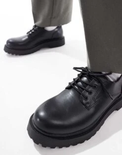 Pull&Bear Lace Up Shoe In Black For Men -Pull&Bear Sales 207883689 4