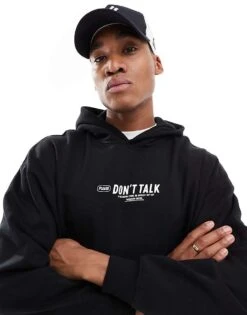 Pull&Bear STWD Coffee Hoodie In Black For Men -Pull&Bear Sales 207956463 3