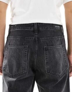 Pull&Bear Straight Vintage Fit Jean In Black For Men -Pull&Bear Sales 208004812 5