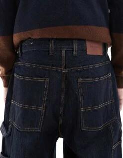 Pull&Bear Wide Leg Jean In Denim Blue For Men -Pull&Bear Sales 208004828 5