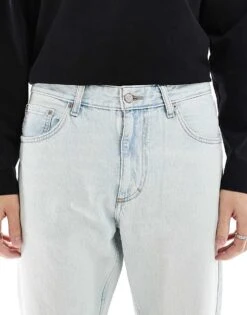 Pull&Bear Straight Vintage Fit Jean In Light Blue For Men -Pull&Bear Sales 208004869 4