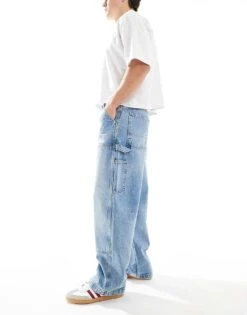 Pull&Bear Baggy Front Pocket Detail Jeans In Washed Blue For Men 10 Pull&Bear Baggy Front Pocket Detail Jeans In Washed Blue For Men -Pull&Bear Sales 208004877 3
