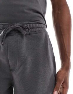 Pull&Bear Lounge T-shirt And Short Set In Dark Grey For Men 10 Pull&Bear Lounge T-shirt And Short Set In Dark Grey For Men -Pull&Bear Sales 208008150 4