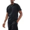 Pull&Bear Lounge T-shirt And Short Set In Black For Men -Pull&Bear Sales 208008160 1 black