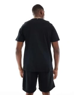 Pull&Bear Lounge T-shirt And Short Set In Black For Men -Pull&Bear Sales 208008160 4