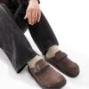 Pull&Bear Slide On Mules In Brown For Men -Pull&Bear Sales 208015688 1 brown