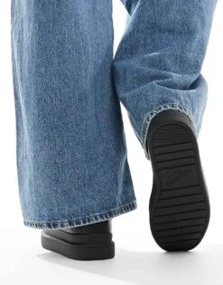 Pull&Bear Lace Up Trainer In Black For Men -Pull&Bear Sales 208015709 5