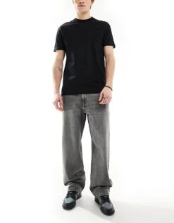 Pull&Bear Loose Fit Jean In Grey For Men