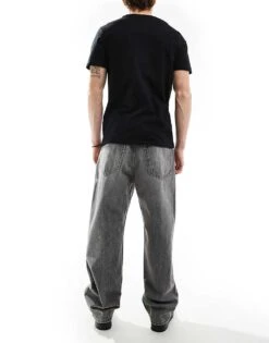 Pull&Bear Loose Fit Jean In Grey For Men 10 Pull&Bear Loose Fit Jean In Grey For Men -Pull&Bear Sales 208034548 3