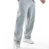 Pull&Bear Washed Wide Leg Joggers In Grey For Men -Pull&Bear Sales 208044300 1 grey