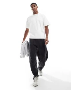 Pull&Bear Heavy Weight Plush T-shirt In White For Men 8 Pull&Bear Heavy Weight Plush T-shirt In White For Men -Pull&Bear Sales 208046103 2