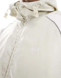 Pull&Bear Panel Track Jacket In Beige For Men -Pull&Bear Sales 208055695 4