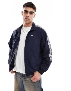 Pull&Bear Stripe Zip Through Track Jacket In Blue For Men -Pull&Bear Sales 208055720 1 blue 1