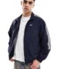 Pull&Bear Stripe Zip Through Track Jacket In Blue For Men -Pull&Bear Sales 208055720 1 blue