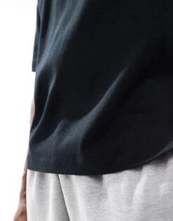 Pull&Bear Boxy Fit T-shirt In Black For Men 10 Pull&Bear Boxy Fit T-shirt In Black For Men -Pull&Bear Sales 208086673 4