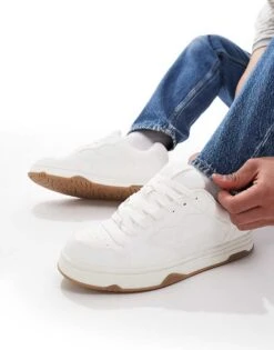 Pull&Bear Retro Trainer In White For Men