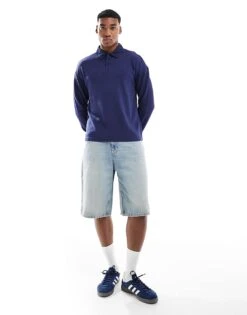 Pull&Bear Skater Fit Denim Short In Mid Blue For Men 13 Pull&Bear Skater Fit Denim Short In Mid Blue For Men -Pull&Bear Sales 208210013 1 blue 1