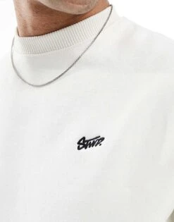 Pull&Bear STWD Sweatshirt In Ecru For Men -Pull&Bear Sales 208268757 3