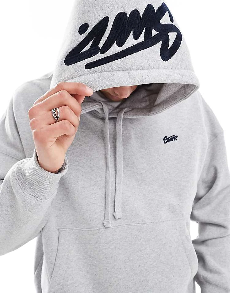 Pull&Bear STWD Hoodie In Grey For Men 4 Pull&Bear STWD Hoodie In Grey For Men - Image 2