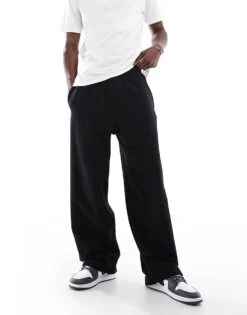 Pull&Bear Baggy Jogger In Black For Men -Pull&Bear Sales 208313465 3