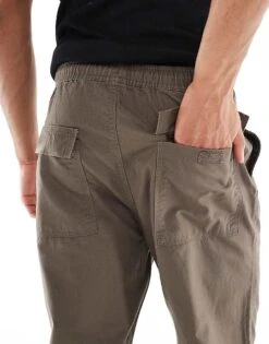 Pull&Bear Linen Look Trousers In Khaki For Men Green 11 Pull&Bear Linen Look Trousers In Khaki For Men Green -Pull&Bear Sales 208403727 4