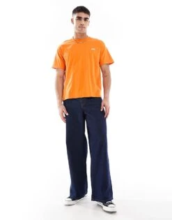 Pull&Bear STWD T-shirt In Orange For Men 10 Pull&Bear STWD T-shirt In Orange For Men -Pull&Bear Sales 208403766 4